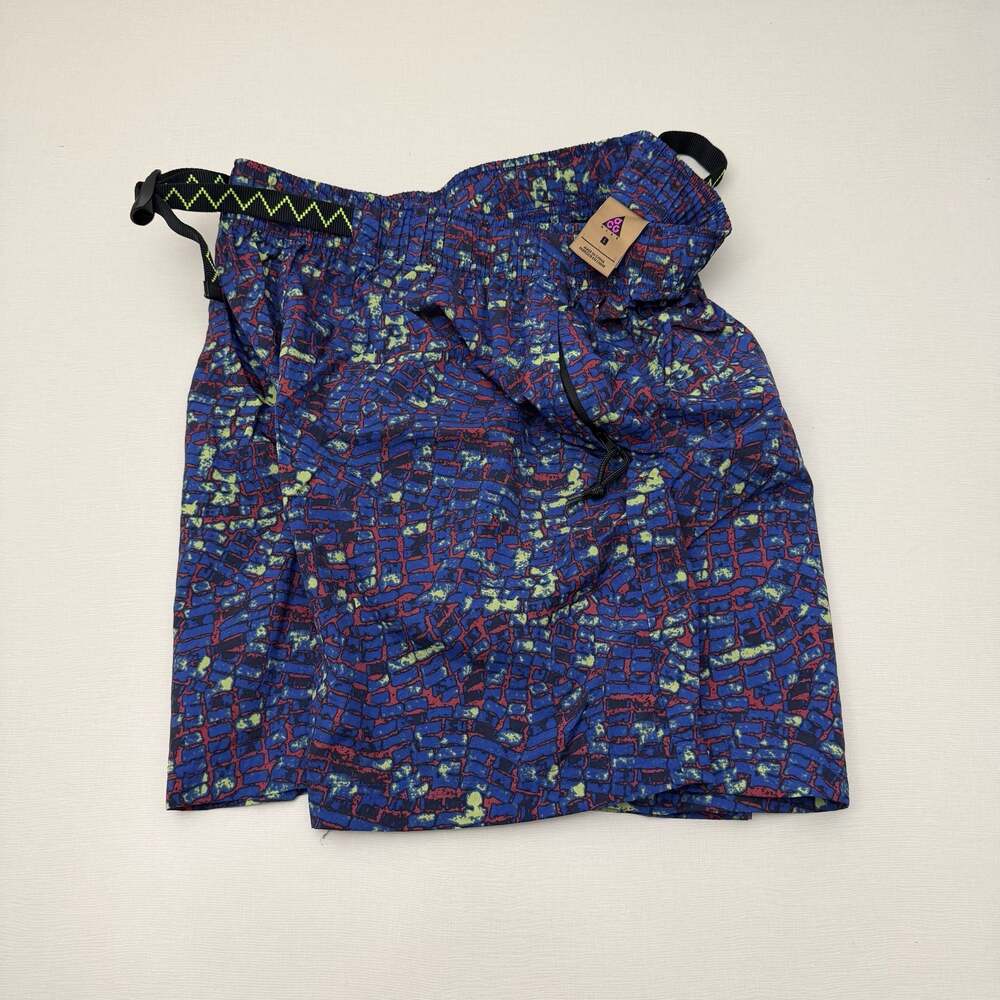 Nike ACG All Over Print Belted Nylon Shorts Size Large